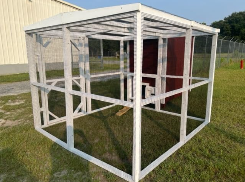 Wooden Chicken Coop & Run with Customizable Panels – 8x12 ft | Handcrafted in the USA
