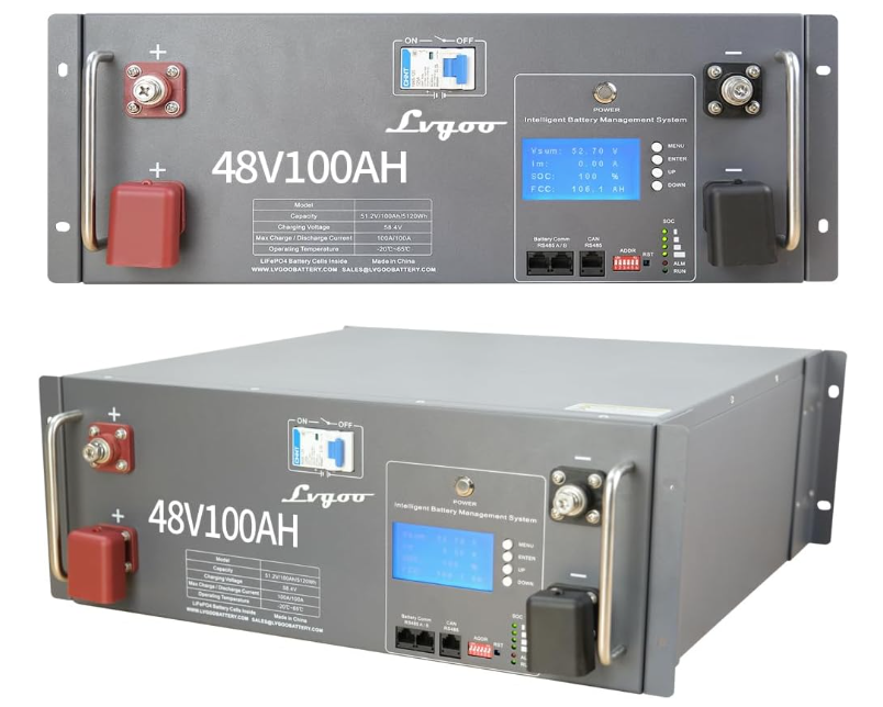 48V 100Ah LiFePO4 Multipurpose Battery Storage System